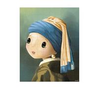 Puzzle 100 pièces Janod Inspiré de Vermeer avec poster Multicolore E