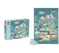 Janod - Puzzle 1500 Pièces - Evasion - Adapté Adulte Adolescent Enfant - Fabrication Européenne et Certifié FSC - Dès 10 Ans, J02514