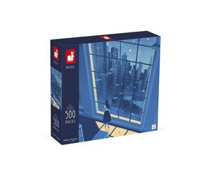 Janod Puzzle 500 Pièces - La Nuit Bleue : Évasion et Détente