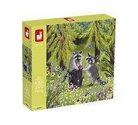 Janod - Puzzle 500 Pièces - Les Ratons Laveurs - Adapté Adulte Adolescent Enfant - Fabrication Européenne et Certifié FSC - Dès 8 Ans, J02509