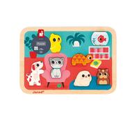 Janod Puzzle Chunky Les Animaux Familiers 7 pièces