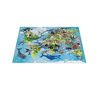 Janod - Puzzle Éducatif Enfant, les Espèces Prioritaires - 350 Pièces, 44 Jolis Figurines Animaux en Carton - Partenariat WWF - Peint à l'Eau et Certifié FSC - 7 à 12 Ans, J08633