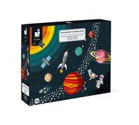Janod – Puzzle éducatif Système Solaire – 100 pièces Multicolore – Dès 5 ans