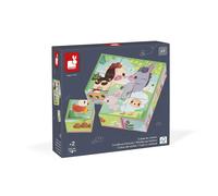 Janod Jeu d'éveil Cubes Animaux de la Ferme