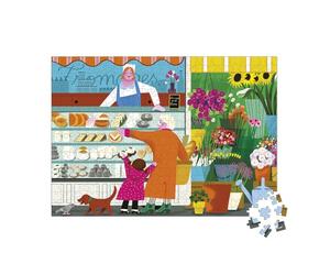 Janod, Puzzle en Carton sur Le Marché, 500 Pièces, Dès 8 Ans | Activité Calme Seul ou à Plusieurs, Concentration, Patience et Dextérité, Carton FSC, Fabriqué en Pologne