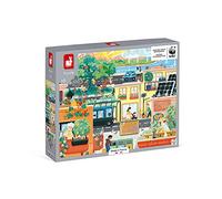 Janod - Puzzle Enfant 100 Pièces Energies et Ville Verte - Jeu Educatif - Apprentissage sur l'Environnement - Fabriqué en France - Partenariat WWF - Carton Certifié FSC - Dès 6 ans, J08626