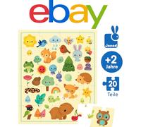 Janod Puzzle Enfant « Animaux & Nature » - 20 Pièces, À Partir De 2 Ans