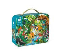 Janod - Puzzle Enfant Aventure Inca 100 Pièces - Jeu Educatif - Apprentissage Motricité Fine et Concentration - Valisette avec Poignée - Dès 6 ans, J02671