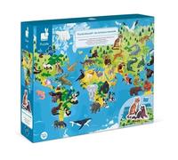 Janod - Puzzle Enfant Educatif les Animaux Menacés - 200 Pièces - Dès 6 ans, J02676