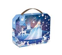Janod - Puzzle Enfant Féérie des Glaces - 54 Pièces - Jeu Educatif Motricité Fine et Concentration - Valisette Poignée - Fabriqué en France - Certifié FSC - Encres Végétales - Dès 5 ans, J02665