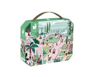 Janod - Puzzle Enfant Jardin Botanique 200 Pièces - Jeu Educatif - Apprentissage Motricité Fine et Concentration - Fabriqué en France et Certifié FSC - Encres Végétales - Dès 7 Ans, J02684