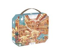 Janod - Puzzle Enfant Musée d'Histoire Naturelle 100 Pièces - Jeu Educatif Motricité Fine et Concentration - Valisette Poignée - Fabriqué en France et Certifié FSC - Dès 6 Ans, J02606