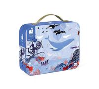 Janod - Puzzle Enfant Océan Arctique 100 Pièces - Jeu Educatif - Apprentissage Motricité Fine et Concentration - Valisette avec Poignée - Dès 6 ans, J02673