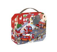 Janod Puzzle enfant J02605 24 pièces – Valisette à poignée, FSC, fabriqué en France, dès 3 ans