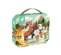 Janod Puzzle Préhistoire 100 pièces Carton FSC Panorama – Dès 6 ans – Fabriqué en France