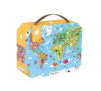 Janod Puzzle Géant De L´atlas Mondial 300 Pièces