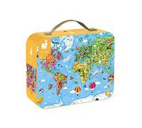 Janod Giant World Atlas Puzzle 300 Pieces Multicolore Enfants