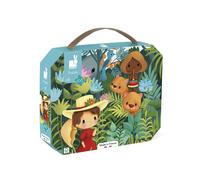 Janod - Puzzle 100 pièces Inspiré de Rousseau - Jeu éducatif FSC - Dès 6 ans - J02550