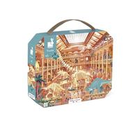 Janod - Puzzle Enfant Musée d'Histoire Naturelle 100 Pièces - Jeu Educatif Motricité Fine et Concentration - Valisette Poignée - Fabriqué en France et Certifié FSC - Dès 6 Ans, J02606