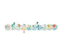 Janod Puzzle Pure Mes Premiers Chiffres - 10 pièces + 10 chiffres en bois - Dès 24 mois
