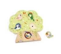 Janod Puzzle sonore Oiseau – 6 pièces