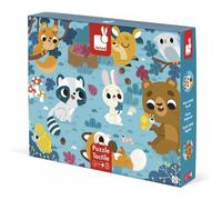 JANOD Puzzle tactile animaux de la forêt 20 pièces