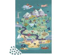JANOD Puzzle Voyage à l'île d'Harmony 1500 pièces