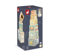 Janod Pyramide Pure 6 blocs – Multicolore – Pour enfants