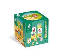 Janod - Pyramide Triangle La Vie à la Ferme - Jouet d'Eveil et Premier Age - Jouet d'Empilement et d'Encastrement - Multicolore - Apprentissage des Notions de Taille et des Chiffres - Dès 1 an, J02651