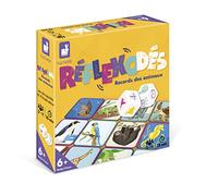 Janod – Jeu de société enfant Réflexodé Records des Animaux – Rapidité et observation – Dès 6 ans