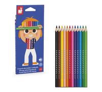 Janod - Set de 12 Crayons de couleur