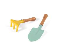 Janod - Set de 2 Outils de Jardin Enfant - Pelle et Râteau - Idéal pour Débuter Le Jardinage - Dès 3 Ans