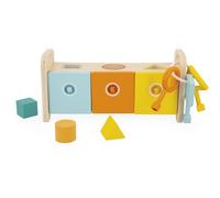 Janod Shape Sorter Box with Keys jeu de formes 18m+ 1 pcs