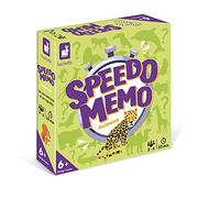 Janod - Speedo Memo Animaux - Jeu de Société Enfant - Jeu de Mémoire et de Rapidité - Jeu d'Ambiance de 2 à 6 Joueurs - 56 Cartes - Langue Française - Dès 6 Ans, J02461