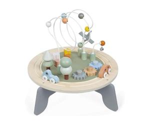 Janod - Table d'Activités en Bois Sweet Cocoon - Table Multijeux - Activités 1er Âge - Développement Motricité Fine - Pieds Antidérapants - Peinture à l'eau - Certifié FSC - Dès 1 an, J04402