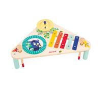 Janod – Table musicale en bois Gioia – Multicolore – 3 instruments – Éveil musical – Dès 12 mois