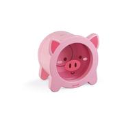 Janod - Tirelire enfant en bois Cochon J04653 - Face transparente, ouverture magnétique, dès 3 ans