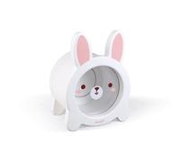 Janod – Tirelire enfant en bois Lapin J04654 – Face transparente, ouverture magnétique – Dès 3 ans