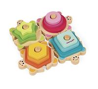 JANOD - Tortues des Formes I wood (bois) - Jouet d'éveil en bois pour bébé de 18 mois à 4 ans