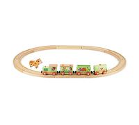 Janod Story Train With Circuit Marron Enfants