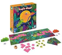 Janod - Tropik Dinner - Jeu de Société Enfant - Thème Animaux - Jeu de Plateau Bois et Carton - 2 Joueurs - Certifié FSC - Dès 6 Ans, J02626