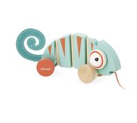 Janod Tropik Pull-Along Chameleon jouet à tirer 12m+ 1 pcs