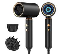 JANOLTY Sèche Cheveux Ionique Professionnel avec Diffuseur-Buse Concentratrice | Moteur Turbo Ultra-Silencieux de AC 2400W |4 Modes de Séchage|Chauffage Rapide-Température,Avec un Cycle Chaud et Froid