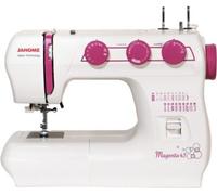 Janome Machine à coudre Magenta 43, 43 programmes, enfilage auto, boutonnière 1 étape, Blanc/rose
