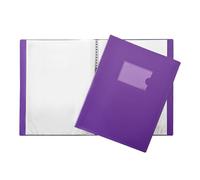 Janrax Album de présentation 60 pochettes avec couverture souple Violet Format A4