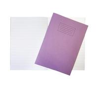 Janrax Lot de 10 cahiers d'exercices de 40 pages format A4 avec couverture en papier kraft 225 g/m² Violet