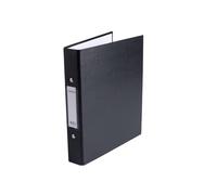 Janrax Petit classeur à anneaux en papier Noir Format A5