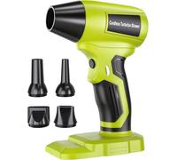 JANRI Ryobi Mini dépoussiéreur sans fil avec piles au lithium 18 V, moteur haute vitesse 96 000 tr/min, compact et léger pour appareils électroniques, claviers, voitures, outils et nettoyage de la