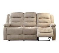 Canape relax 3 places en tissu beige 200 x 200 x 102 cm