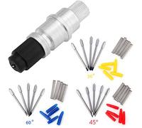 Jansane Silhouette Lame de remplacement Cb09 Graphtec support Accessoires avec 15psc Vinyle Tissu Lames de coupe (30/45/60 degrés) pour Cameo Silhouette/Portrait/Curio/Graphtec 6000/CE 5000-60 Traceur